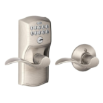 Schlage FE575 CAM 619 ACC Camelot Keypad Lock with Accent Lever